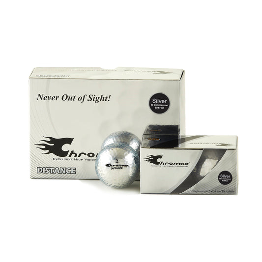 Silver Golf Balls - Chromax Distance Half Dozen
